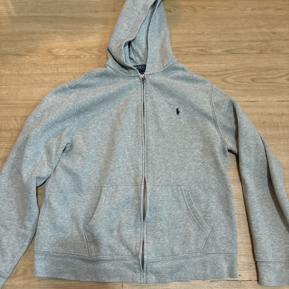 Gray Zip-Up Hoodie